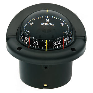 Ritchie HF-743 Helmsman Combidial Compass - Flush Mount - Black [HF-743] - Designer Investment