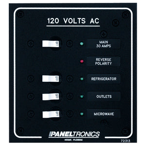 Paneltronics Standard AC 3 Position Breaker Panel & Main w/LEDs [9972313B]