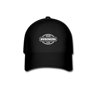 Custom Business Logo Baseball Cap - black